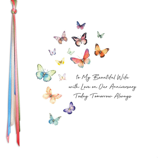 To My Beautiful Wife With Love On Our Anniversary