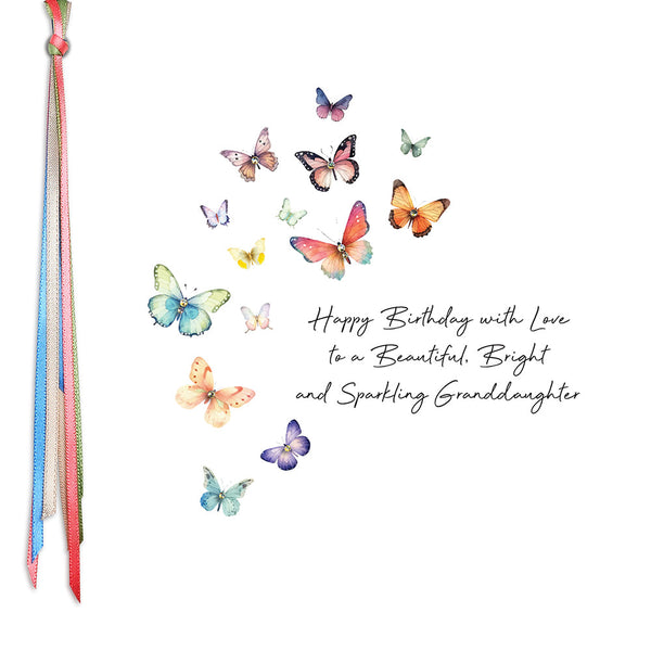 Happy Birthday With Love To A Beautiful, Bright And Sparkling Granddaughter