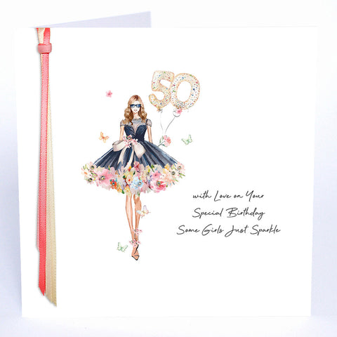 50 With Love On Your Special Birthday Some Girls Just Sparkle