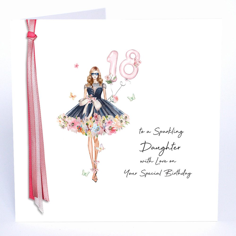 18 To A Sparkling Daughter With Love On Your Special Birthday