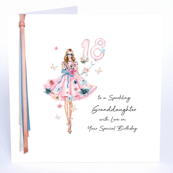 18 To A Sparkling Granddaughter With Love On Your Special Birthday