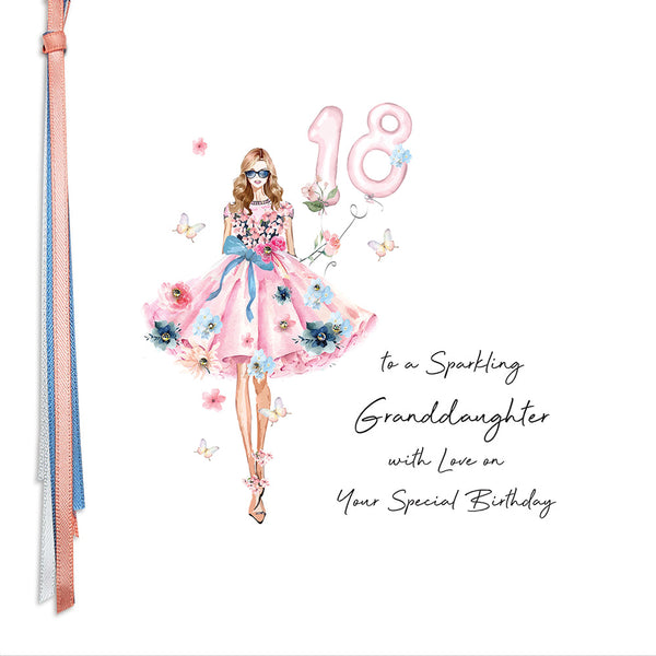 18 To A Sparkling Granddaughter With Love On Your Special Birthday