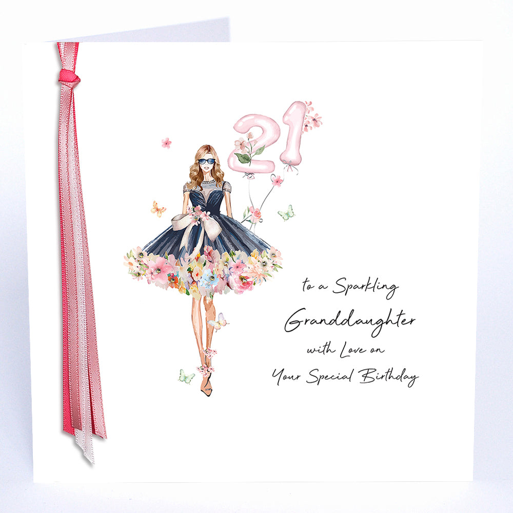 21 To A Sparkling Granddaughter With Love On Your Special Birthday
