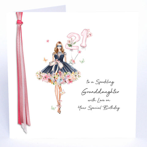 21 To A Sparkling Granddaughter With Love On Your Special Birthday