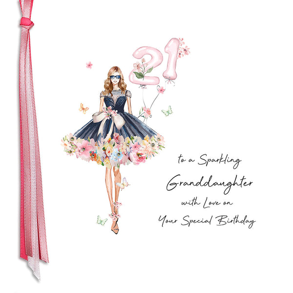 21 To A Sparkling Granddaughter With Love On Your Special Birthday