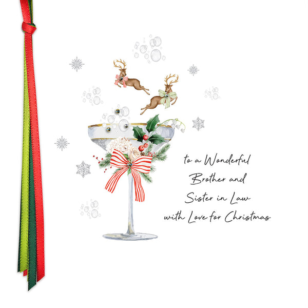 To a Wonderful Brother and Sister in Law with Love for Christmas