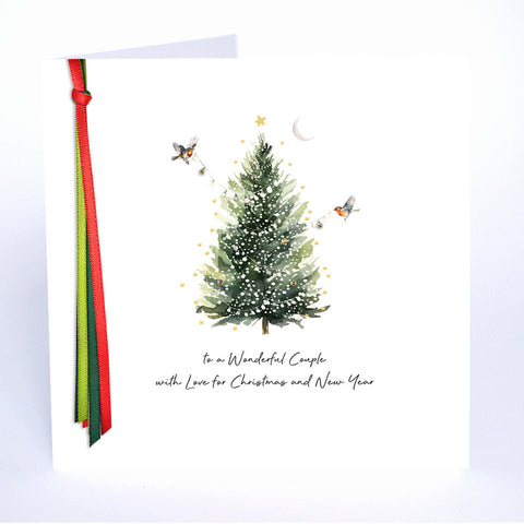 To a Wonderful Couple with Love for Christmas and New Year