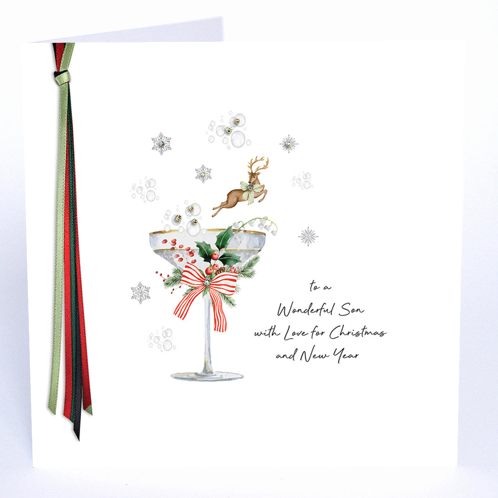 To a Wonderful Son with Love for Christmas and New Year