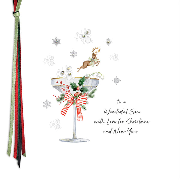 To a Wonderful Son with Love for Christmas and New Year