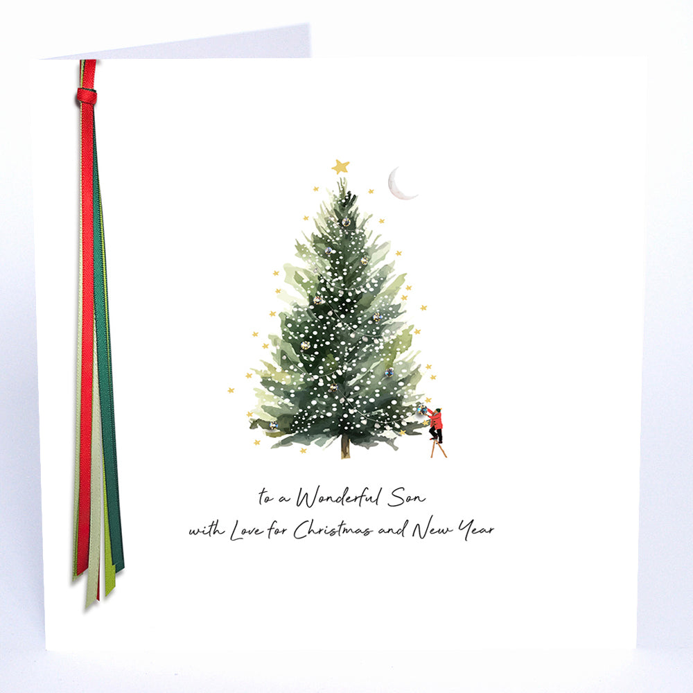 To a Wonderful Son with Love for Christmas and New Year