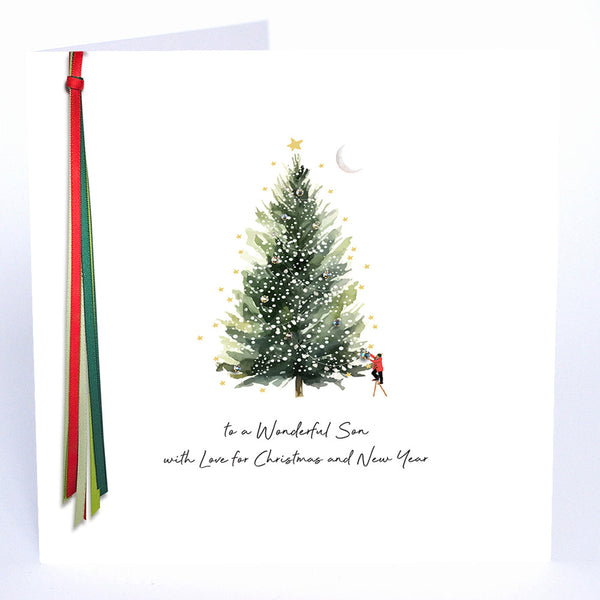 To a Wonderful Son with Love for Christmas and New Year