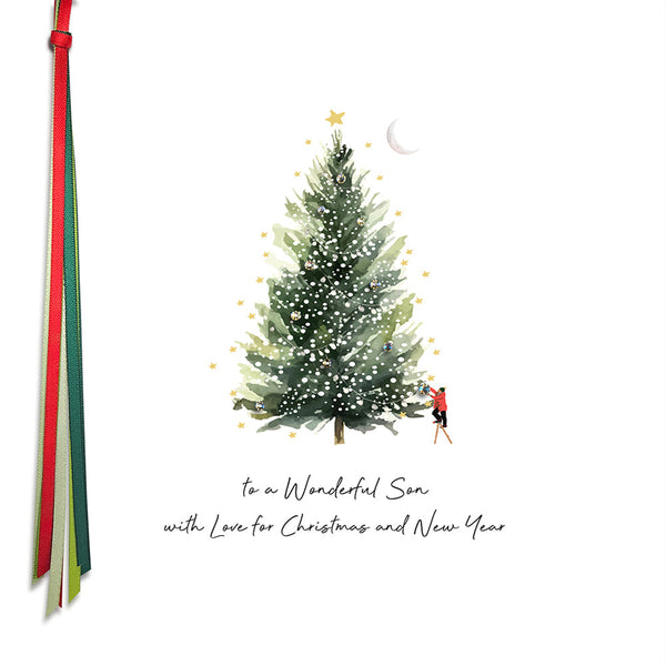 To a Wonderful Son with Love for Christmas and New Year