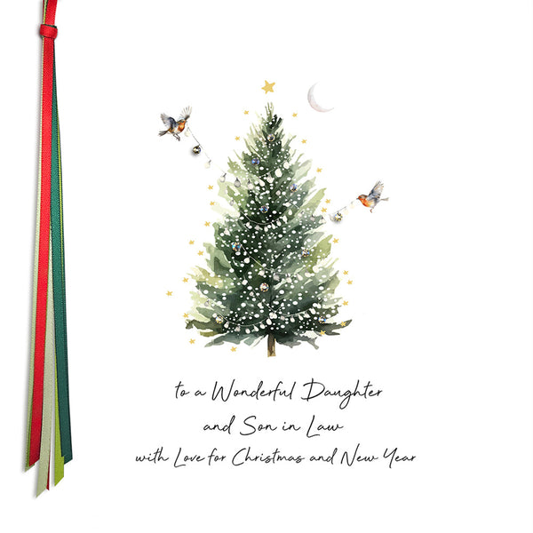 To a Wonderful Daughter and Son in Law with Love for Christmas and New Year