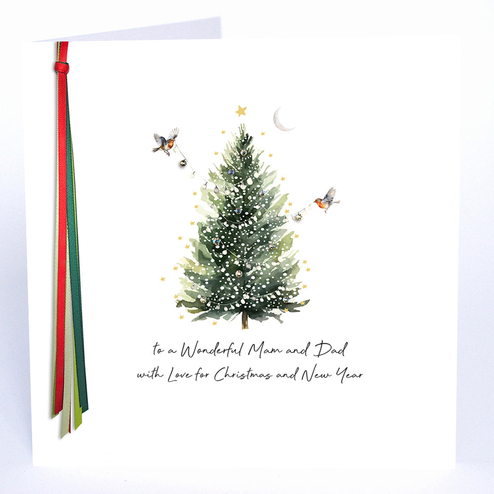 To a Wonderful Mam and Dad with Love for Christmas and New Year