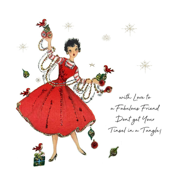 Fabulous Friend ...Tinsel In A Tangle!
