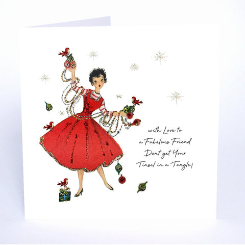 Fabulous Friend ...Tinsel In A Tangle!