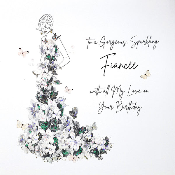 To a Gorgeous, Sparkling Fiancée, with all My Love on Your Birthday