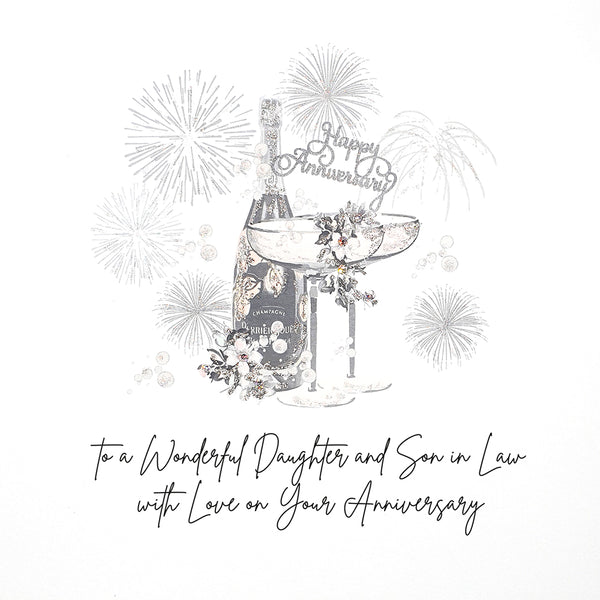 To a Wonderful Daughter and Son in Law with Love on Your Anniversary
