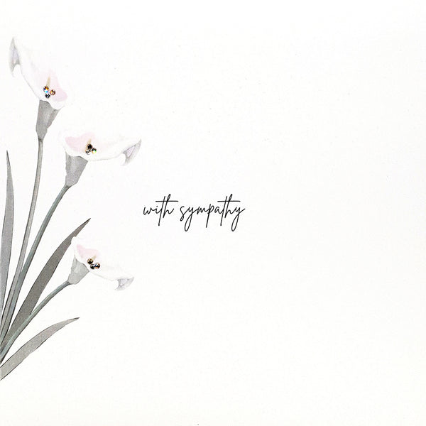 With Sympathy (Lillies)