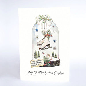 Building A Snowman - Merry Christmas Darling Daughter