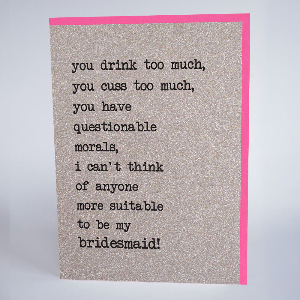 You Drink Too Much, You Cuss Too Much…
