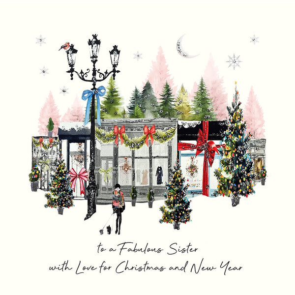 To a Fabulous Sister With Love for Christmas and New Year
