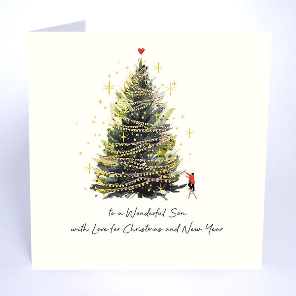To a Wonderful Son With Love for Christmas and New Year