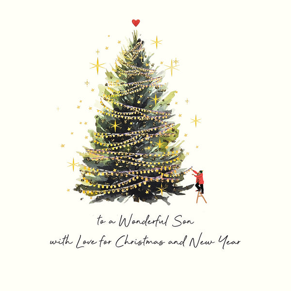 To a Wonderful Son With Love for Christmas and New Year