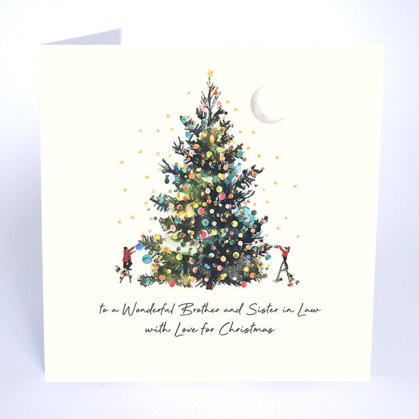 To a Wonderful Brother and Sister in Law With Love for Christmas