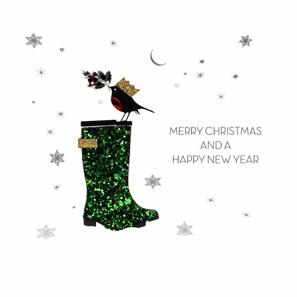 Merry Christmas & A Happy New Year (Wellies)