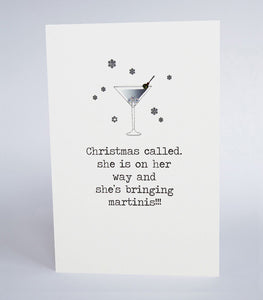 Christmas Called… She's Bringing Martinis