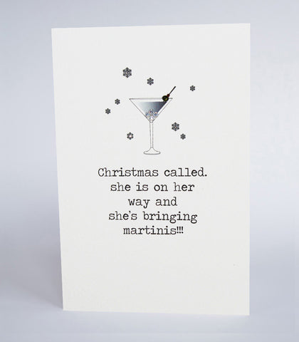 Christmas Called… She's Bringing Martinis