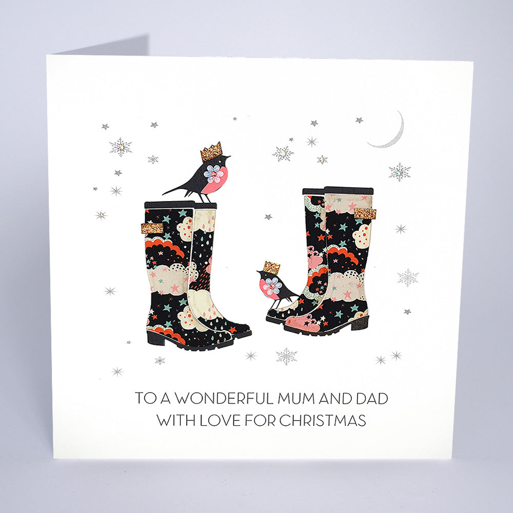 To a Wonderful Mum and Dad With Love for Christmas