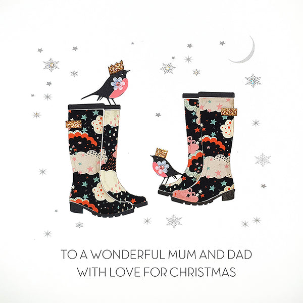 To a Wonderful Mum and Dad With Love for Christmas