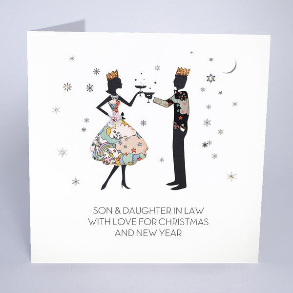 Son and Daughter-in-Law With Love for Christmas and New Year