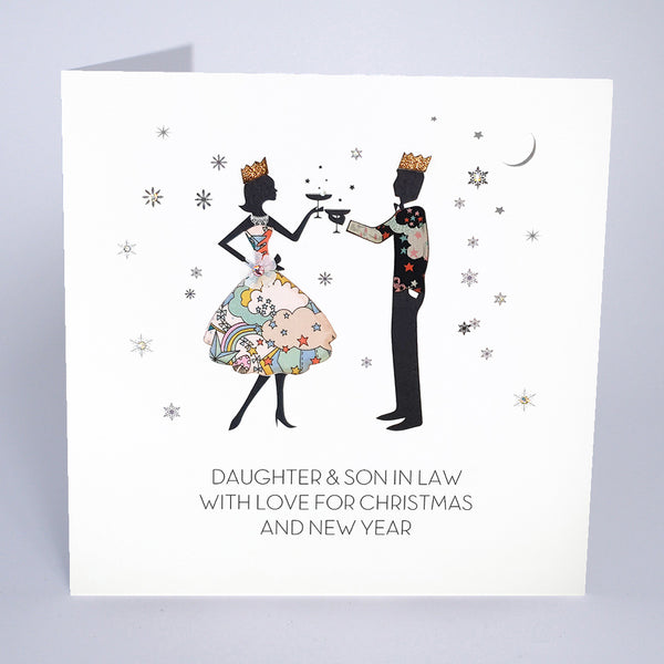 Daughter and Son-in-Law With Love for Christmas and New Year