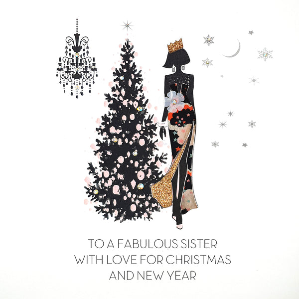 To a Fabulous Sister With Love for Christmas and New Year