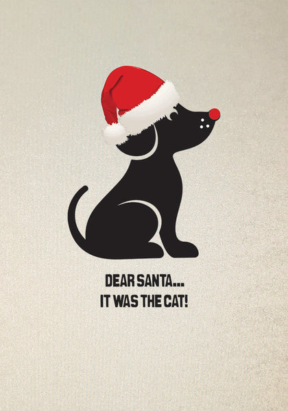 Dear Santa It was the Cat!