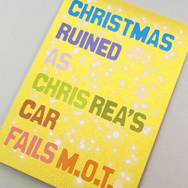 Christmas Ruined as Chris Rea's Car Fails MOT