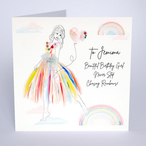 Beautiful Birthday Girl - Never Stop Chasing Rainbows
