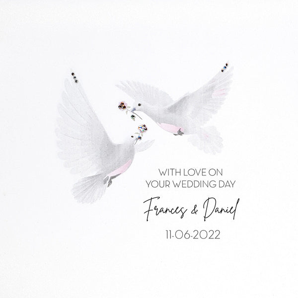 With Love on your Wedding Day - Doves