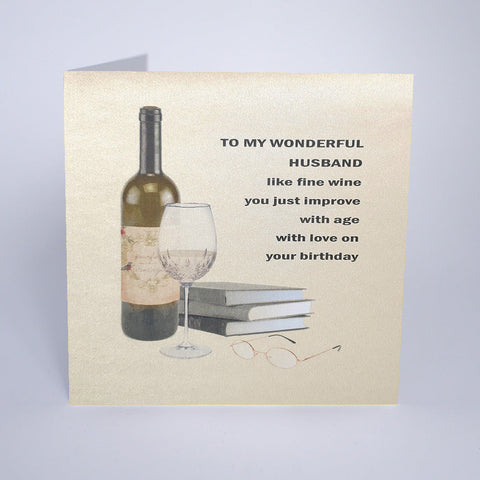 To My Wonderful Husband - Fine Wine Birthday