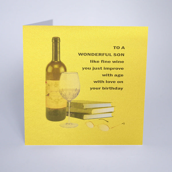 To a Wonderful Son - Fine Wine Birthday