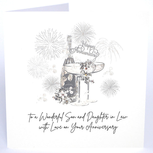 To a Wonderful Son and Daughter in Law with Love on Your Anniversary