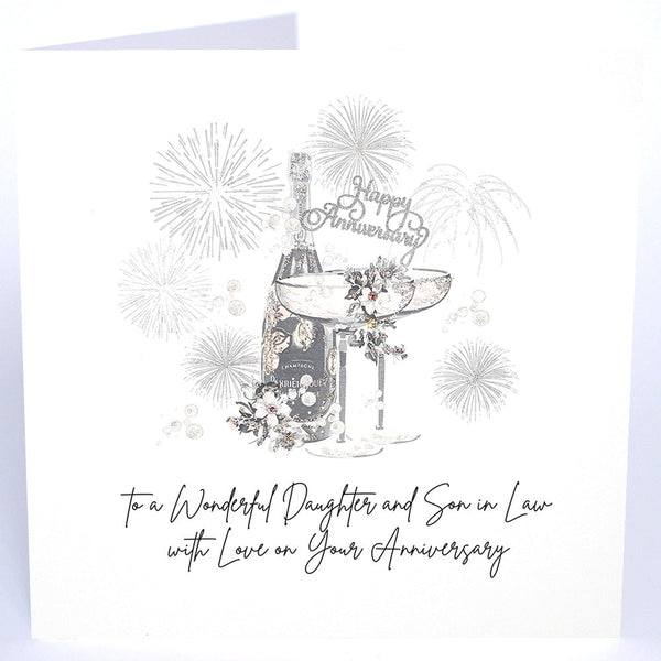 To a Wonderful Daughter and Son in Law with Love on Your Anniversary