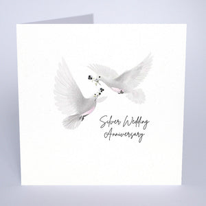 Silver Wedding Anniversary (Doves)
