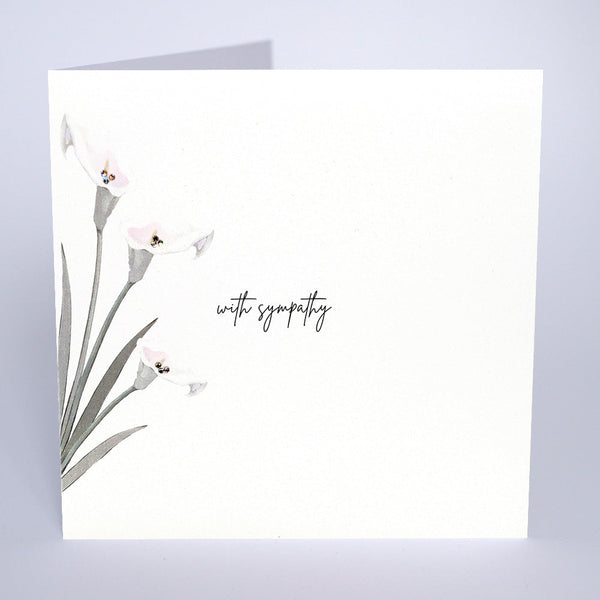 With Sympathy (Lillies)