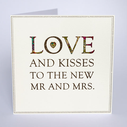 Love And Kisses To The New Mr And Mrs