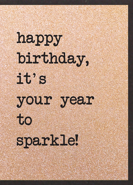 ...It's Your Year To Sparkle!