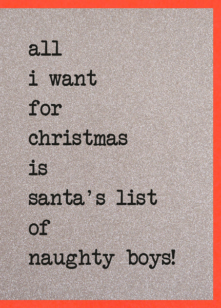 All I Want For Christmas / Santa Must Be A Man